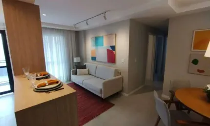 apartamento venda possui 65 m2 com 2 quartos em condomínio moderno e seguro