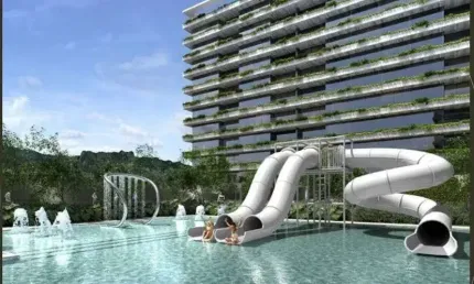 Apartamento a venda com 60 m num condomínio clube com 2 quartos sendo 1 suíte em Barra Olímpica
