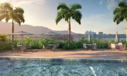 Cobertura Linear de 3 quartos, sendo 1 suíte, na Barra da Tijuca