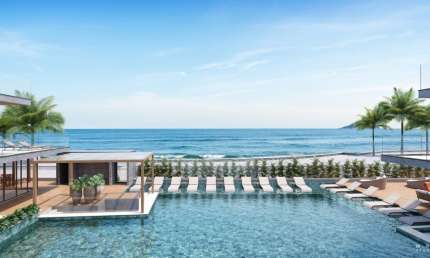 Apartamento dois quartos sendo uma suíte debruçado no Mar da Praia do Recreio