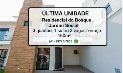Jardim Social Sobrado em condomínio pronto para morar .