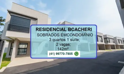 No tingui, sobrados prontos para morar a partir de 139m²