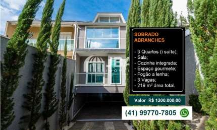 Casa com 3 quartos à venda na Rua Hermenegildo de Lara, 198, Abranches, Curitiba