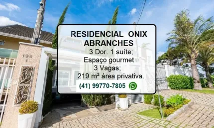 Casa com 3 quartos à venda na Rua Hermenegildo de Lara, 198, Abranches, Curitiba