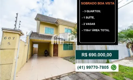 Casa com 3 quartos à venda na Rua General Anor Pinho, 607, Boa Vista, Curitiba