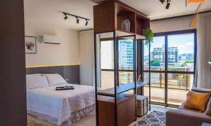 Studio com 1 dormitório para alugar, 48 m² por R$ 4.417,00/mês - Coqueiros - Florianópolis/SC