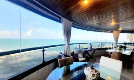 Exclusivo apartamento em Petrópolis, com 449m², 4Suites, Vista MAR
