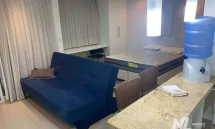 Apartamento com 1 dormitório para alugar, 33 m² por R$ 2.500,00/mês - Ponta Negra - Natal/RN