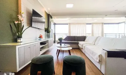 Apartamento em lagoa nova com 165m², andar alto, 4 quartos, 3 vagas