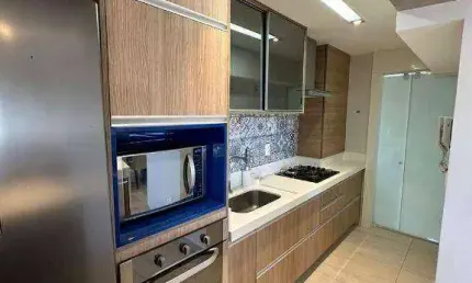 Apartamento 100% MOBILIADO - no Tirol - 2Qts + escritório + 2vagas