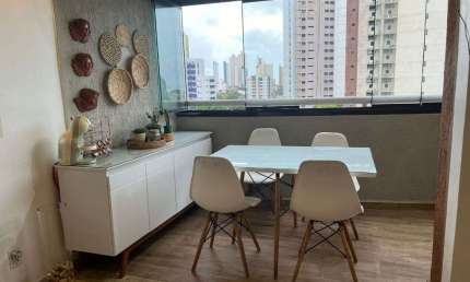Apartamento em Ponta Negra - com 123m² - 3 quartos - 2 vagas