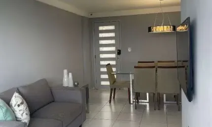 Apartamento mobiliado no bairro pitimbu - 3quartos - 2vagas - andar alto