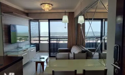 Apartamento vista mar - 100% mobiliado -  2quartos 1suite