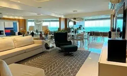 Apartamento com 180m², 3suites, 3vagas - mobiliado em areia preta