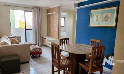 Apartamento com 2 dormitórios à venda, 56 m² por R$ 290.000 - Capim Macio - Natal/RN