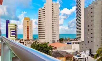Flat com 1 vista mar à venda, 38 m² por R$ 320.000 - Ponta Negra - Natal/RN