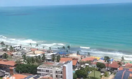 Flat mobiliado em ponta negra - vista mar - 2quartos 1suite
