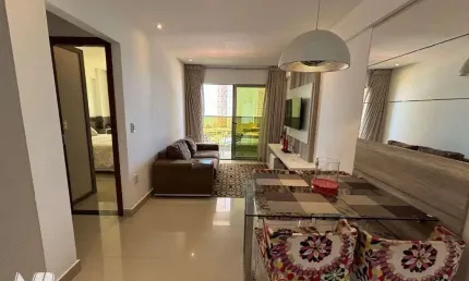 Apartamento mobiliado e com vista mar à venda, 54 m² por r$ 439.900 - ponta negr