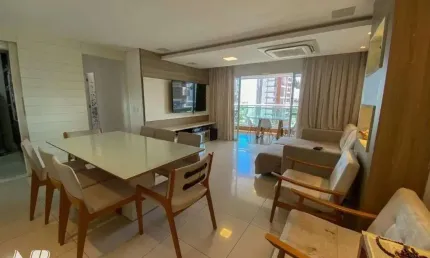 Apartamento em lagoa nova - 136m², 3suites - heitor villa lobos