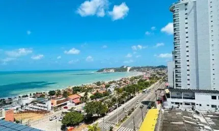Apartamento vista mar à venda, 56 m² por r$ 390.000,00 - ponta negra - natal/rn