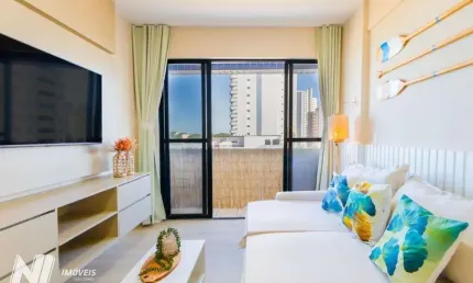 Apartamento com 1 dormitório à venda por r$ 389.000,00 - ponta negra - natal/rn