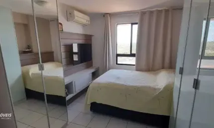 Apartamento no tirol - 2 quartos, 1 suite - semi mobiliado - vaga coberta