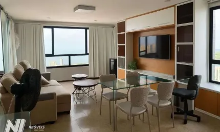 Apartamento vista mar à venda, 57 m² por r$ 410.000 - ponta negra - natal/rn