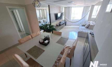 Apartamento em Capim Macio, com 132m² - 3Quartos, sendo duas suites + escritório