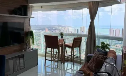 Apartamento à venda no residencial estrela do atlântico com vista panorâmica em