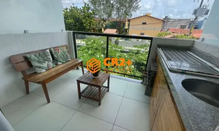 Vendo flat 32m² em porto de galinhas mobiliado com varanda gourmet