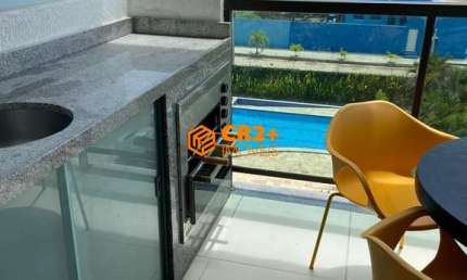 Vendo Flat com loft  54m² - 2 quartos em Porto de Galinhas MOBILIADO com Varanda