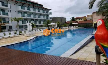 Vendo Flat 32m² em Porto de Galinhas MOBILIADO com Varanda gourmet
