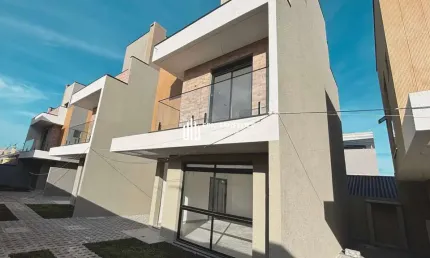 Casa em condomínio fechado com 3 quartos à venda na rua paulo setúbal, 1071, hauer, curitiba, 134 m2 por r$ 699.000