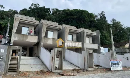 Sobrado geminado com 3 suítes à venda, 165 m² por r$ 1.049.000,00- glória - joinville/sc