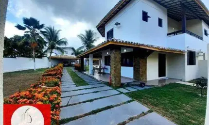 Casa em condomínio para venda em lauro de freitas, vilas do atlântico, 4 dormitórios, 4 suítes, 5 banheiros, 5 vagas