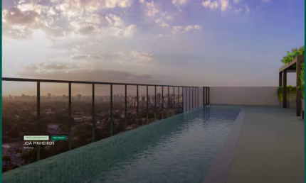Joá Pinheiros, na planta, studio e 1 dorm com sacada, lazer completo. Unidades de 24m² studio e 1 dorm 25-29m²