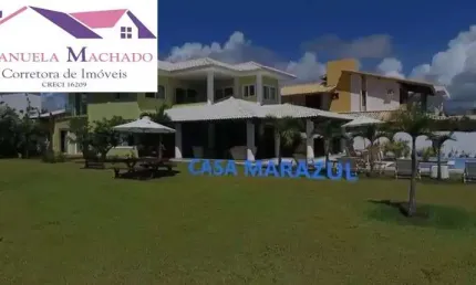 Casa em condomínio fechado com 5 quartos à venda na avenida humaitá, guarajuba, camaçari por r$ 3.600.000