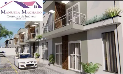 Casa em condomínio fechado com 3 quartos à venda na Rua Viviane Vieira Pedreira, 1, Ipitanga, Lauro de Freitas, 90 m2 por R$ 495.000