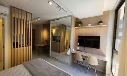 Apartamento Mobiliado para Locação em Salvador, Caminho das Árvores, 1 dormitório, 1 suíte, 1 banheiro, 1 vaga
