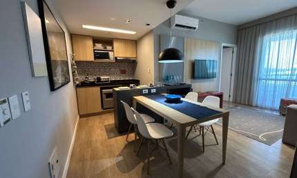 Apartamento Mobiliado para Locação em Salvador, Caminho das Árvores, 1 dormitório, 1 suíte, 1 banheiro, 1 vaga