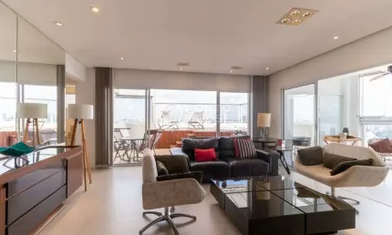 Cobertura linear à venda na vila gumercindo 3 suítes  e 4 vagas