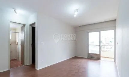 Apartamento a venda e locação com 1 dormitório, sala com varanda e 1 vaga .