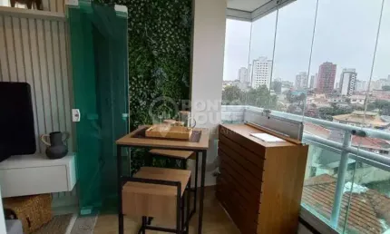 Apartamento à venda na vila gumercindo com 2 dormitórios, varanda e 1 vaga