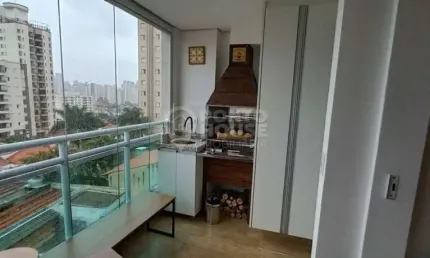 Apartamento à venda na vila gumercindo com 2 dormitórios, varanda e 1 vaga