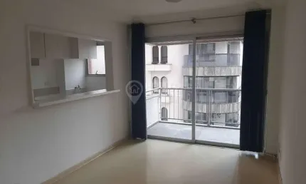 Apartamento para locação no Campo Belo de 1 dormitório, 1 banheiro e 1 vaga