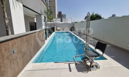 Apartamento studio para locação com 1 dormitório, 1 banheiro, 1 sala e 1 vaga