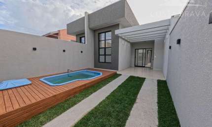 Casa Térrea Nova - 3 quartos sendo 1 suíte á 150 m do Mar