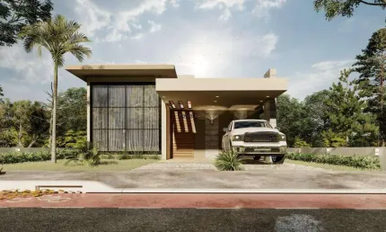 Casa térrea em construção com 171m² | Reservas do Lago.