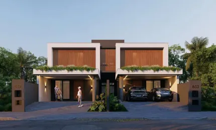 Sobrado em construção, com 3 suítes, no Bela Vista, em Canoas.