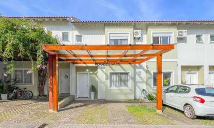 Residencial Medianeira II: Sobrado em Condomínio à venda em Canoas - Área de serviço e churrasqueira